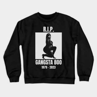 Gangsta Boo Commemorative RIP 2023 Tribute Memphis Rapper Crewneck Sweatshirt